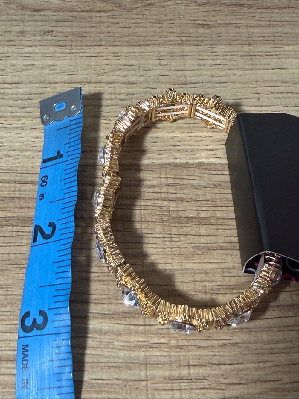 paparazzi Gold-Tone Bracelet with Clear Crystals - Picture 5 of 5